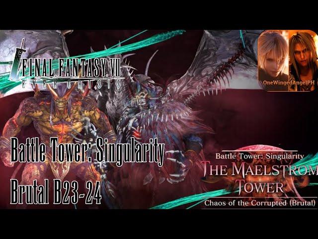 FF7 Ever Crisis - Battle Tower: Singularity Brutal B23-24 (vs Leviathan & vs Hell House)