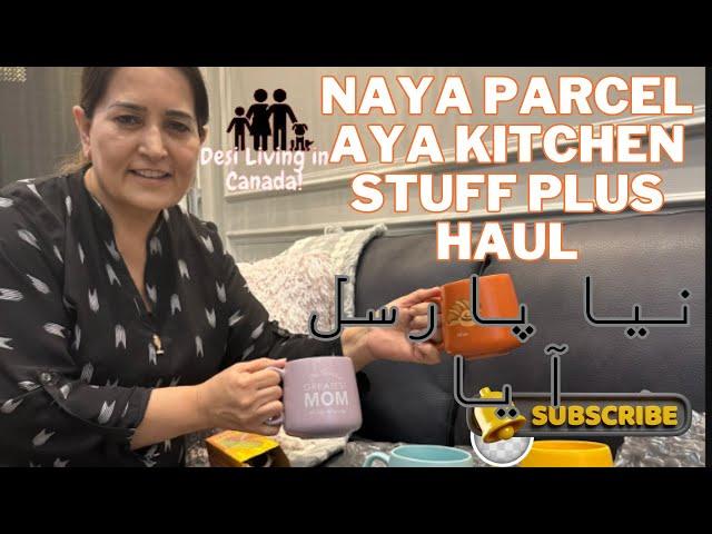 Naya parcel Aya |Kitchen stuff plus haul |Desi Living In Canada