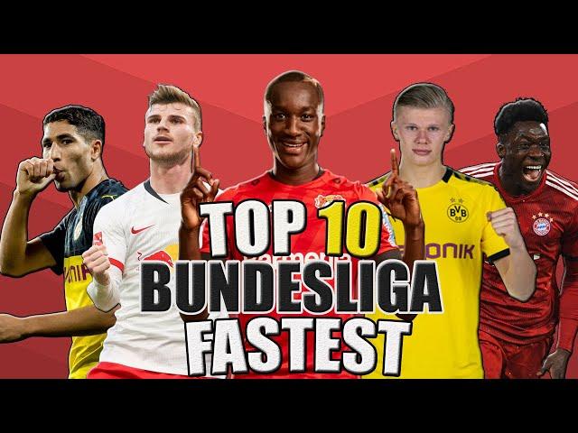 TOP 10 - Fastest Football Players in Bundesliga 2020