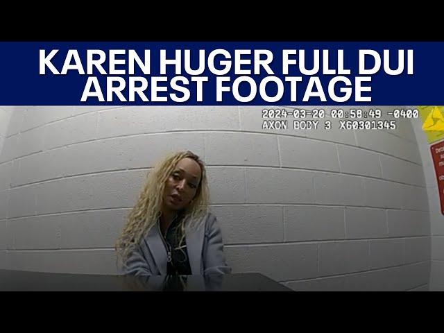 FULL BODY CAM FOOTAGE RHOP star Karen Huger DUI Arrest