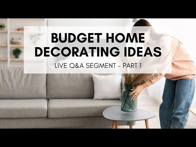 Budget Home Decorating Ideas