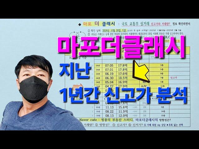 마포더클래시 1년간 실거래가 분석