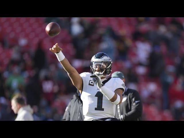 Injured Philadelphia Eagles quarterback Jalen Hurts won't play Sunday against Dallas