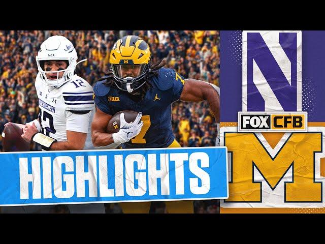 Northwestern Wildcats vs. Michigan Wolverines Highlights | FOX College Football