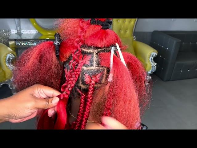 HOW TO: 15 MINUTE | BOHO KNOTLESS BRAIDS | HAIRSTYLES | BRAIDS BY ANTOINETTE