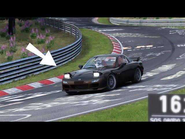 Reaching Limits in a ROTARY RX7 on the Nürburgring! Assetto Corsa