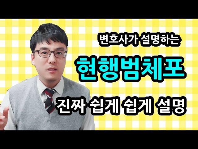 현행범 체포의 요건과 경찰에서의 대응방법