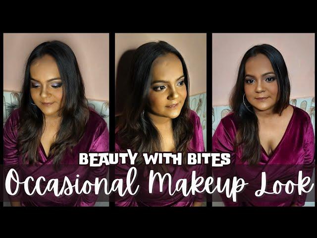 Occasional Makeup Look | Semi-Smokey Eye makeup | Beauty with Bites