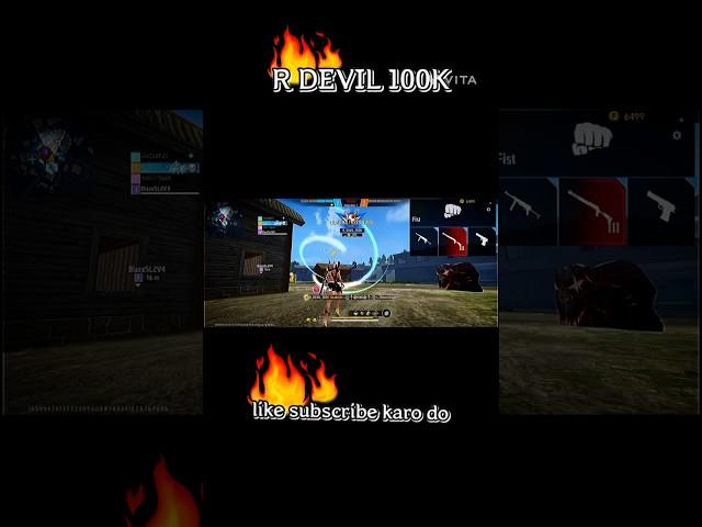 R DEVIL 100K free fire roast video  #freefire #explore #m1x #pubg