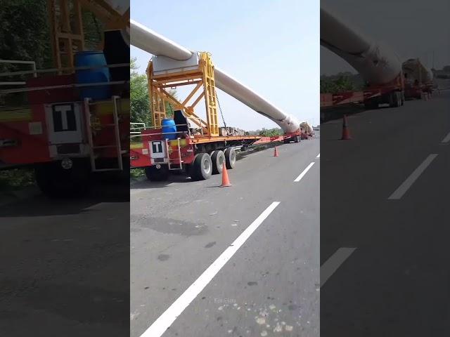 Transporting Wind Turbines Is a Deadly Mission! ️ Here's Why #shorts