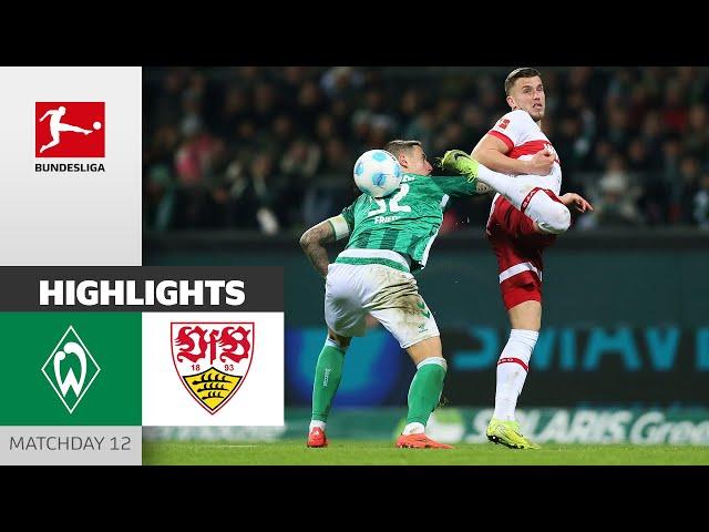 Stuttgart Saves A Point Late! | Werder Bremen - VfB Stuttgart 2-2 | Highlights | MD 12 – Bundesliga