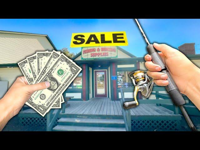 I found a Tackle Shop that is CLOSING!! (Fishing Challenge)