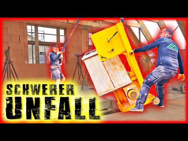 UNFALL AUF DER BAUSTELLE mit BANDSÄGE! | Home Build Solution