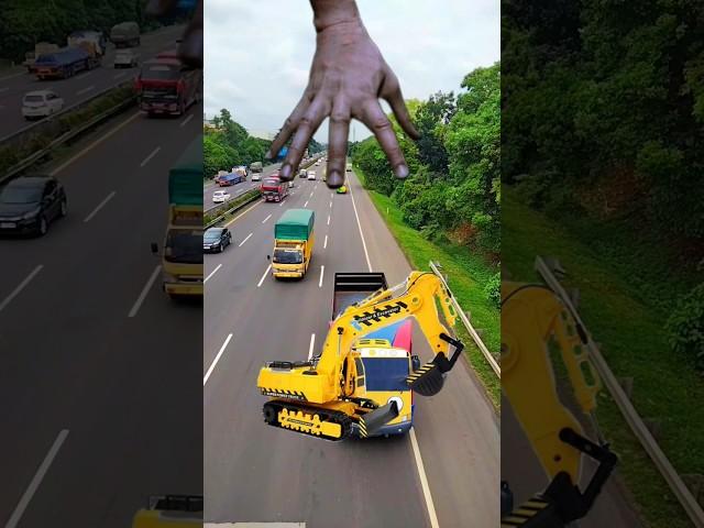 Truck excavator, beco , truck dump , tayo vs zombie #truck #excavator #shorts