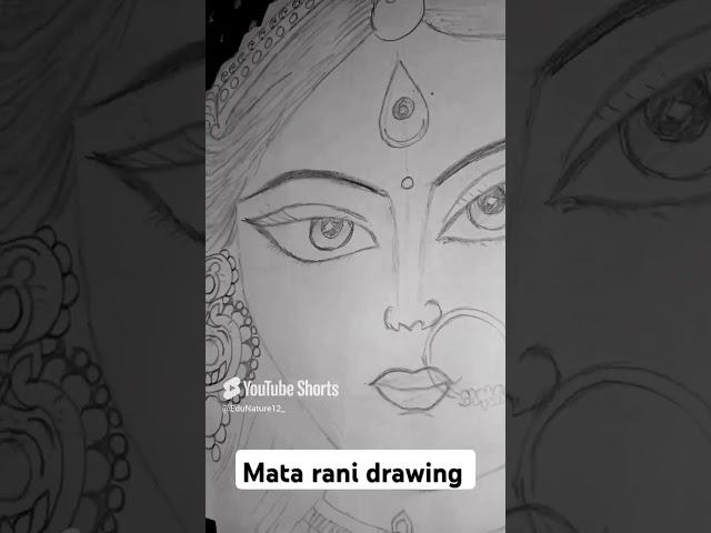 easy to draw.. Mata Rani drawing #art #drawing #matarani