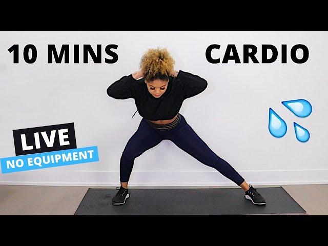 10 MIN FAT BURN WORKOUT!!! | NO JUMPING CARDIO & NO EQUIPMENT