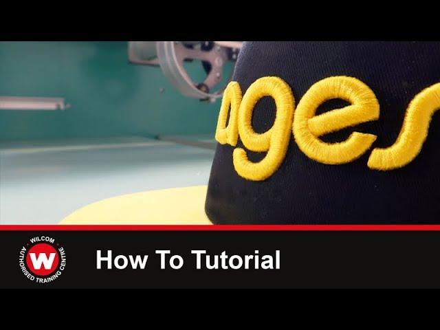 Wilcom Tutorial 2. How to digitize 3D puff embroidery.