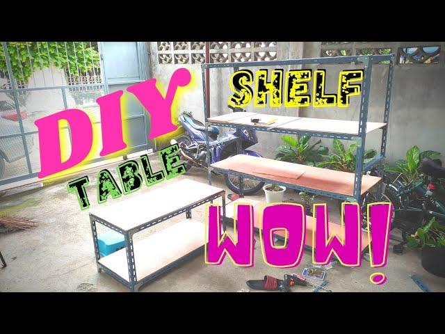 Angle Steel Shelf DIY Project || Storage Shelves Heavy Duty DIY