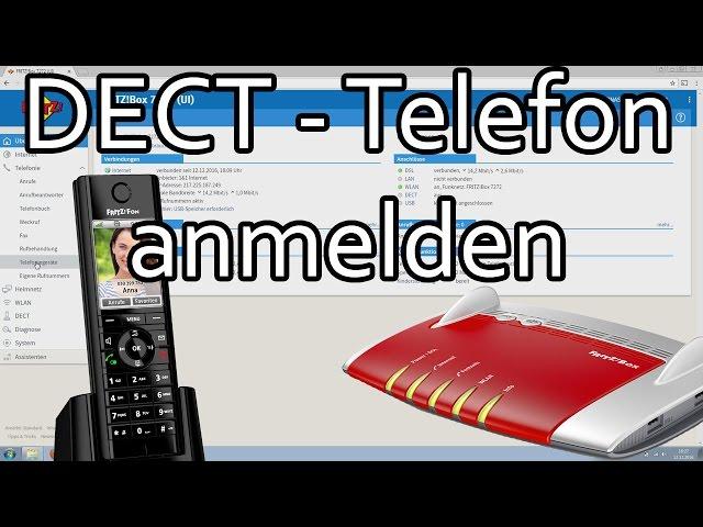 DECT-Telefon an Fritzbox anmelden und Rufnummer zuweisen