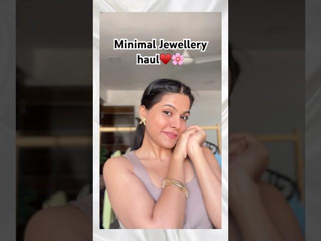 Latest minimal jewellery haul - Shruti Kothari#jewelleryhaul #minimalistmonday#jewellerycollection
