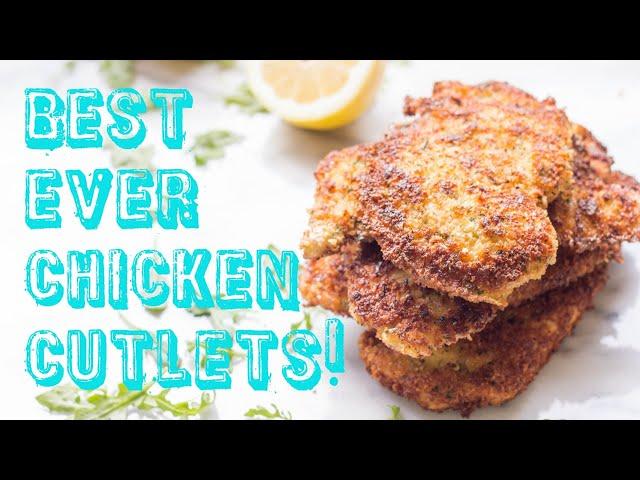 Crispy Italian Breaded Chicken Cutlets