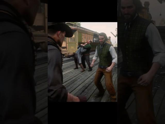 Arthur saves a young couples lives!  #gaming #shorts #reddeadredemption2 #rdr2