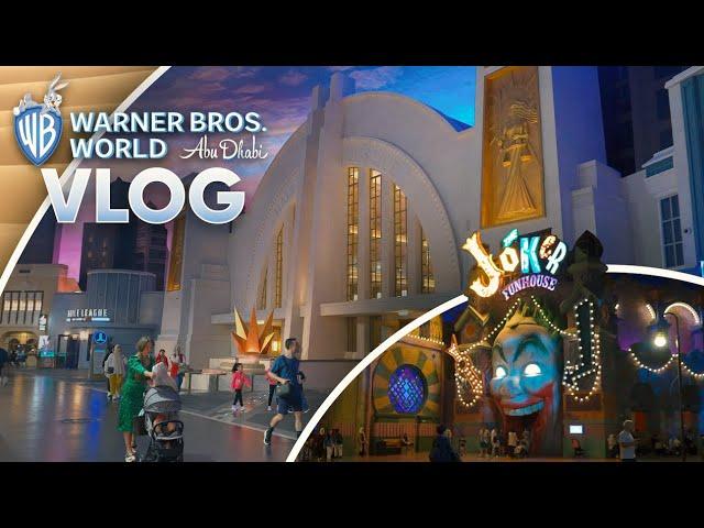 We Went to the Worlds LARGEST Indoor Theme Park! Warner Bros. World Vlog!