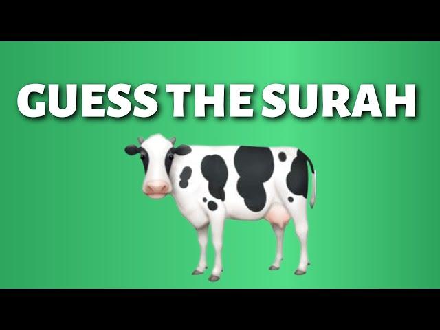 GUESS THE SURAH BY EMOJI - QURAN ISLAMIC QUIZ CHALLENGE (no music)