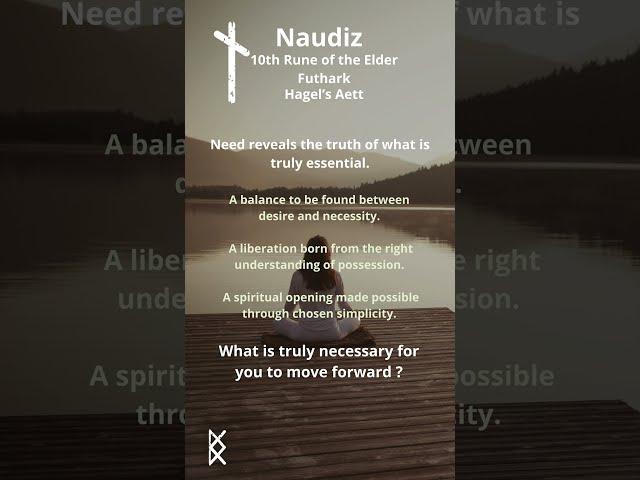  #daily #challenge : #naudiz  #rune of #need, #necessity and #innerliberation