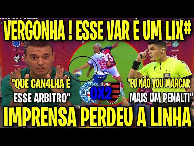  MÍDIA DET0N0U GERAL E FICARAM DE QUEIXO CAÍDO COM O FLAMENGO DE FILIPE LUIS! BAHIA 0X2 FLAMENGO