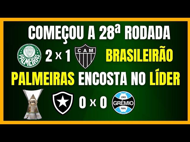 BRASILEIRÃO | BOTAFOGO TROPEÇA | PALMEIRAS A UM PONTO DO LÍDER