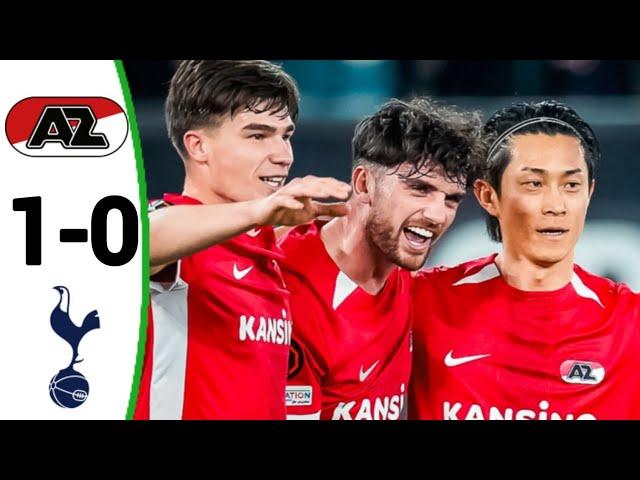 AZ Alkmaar vs Tottenham (1-0) Lucas Bergvall Own Goal, All Goals and Extended Highlights