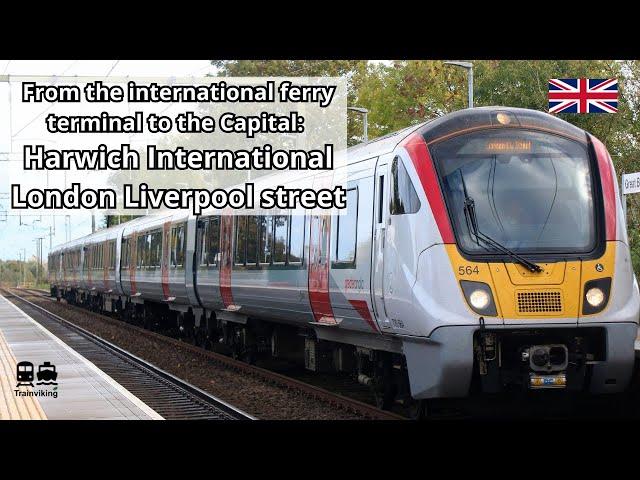 Harwich International - London Liverpool Street Dutch Flyer ferry train for Stena Line ferrry NL-UK