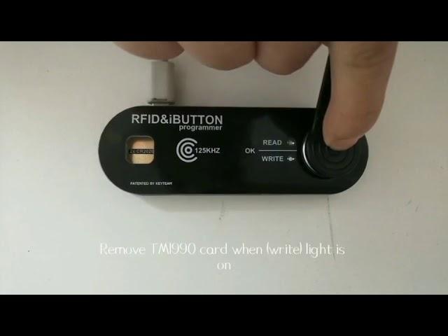 Ibutton and 125khz  RFID  tag/keychain/card copier