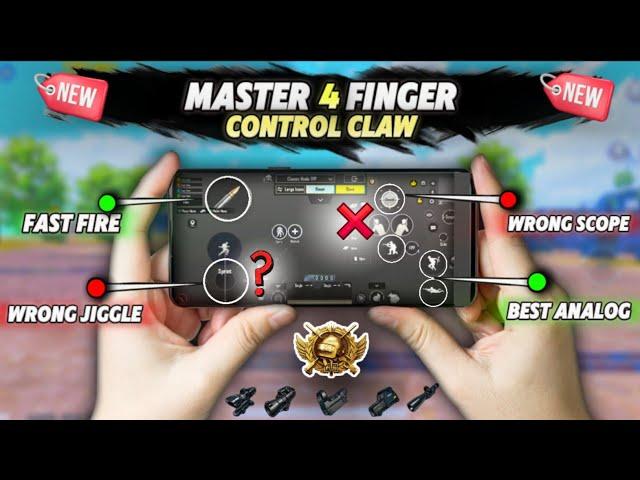 4 Finger Control Claw Pubg Mobile | Best 4 Finger Settings  | Sensitivity & Settings For New Update