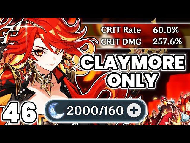 I Spent 2,000 Resin to build Mavuika! (Genshin Impact Claymores Only)