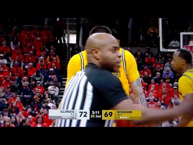 Missouri's Jacob Cruz fouled away from ball vs. Illinois, hits free throws