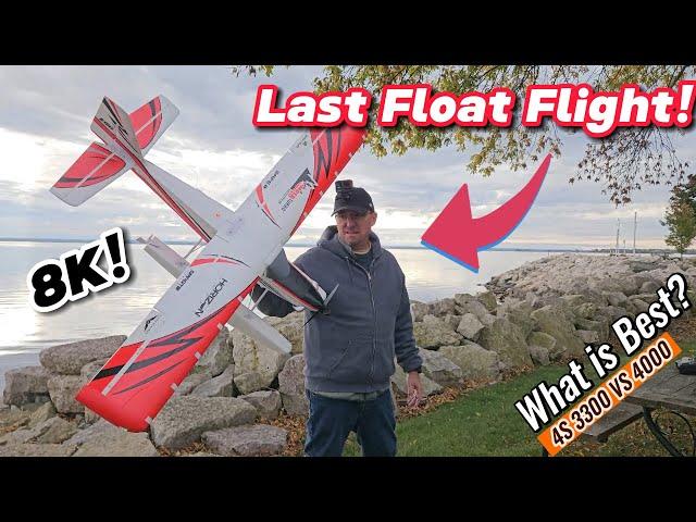 Last Float Flight of the Season:  Comparing 4000 to 3300 4s for Takeoff and Landing Practice