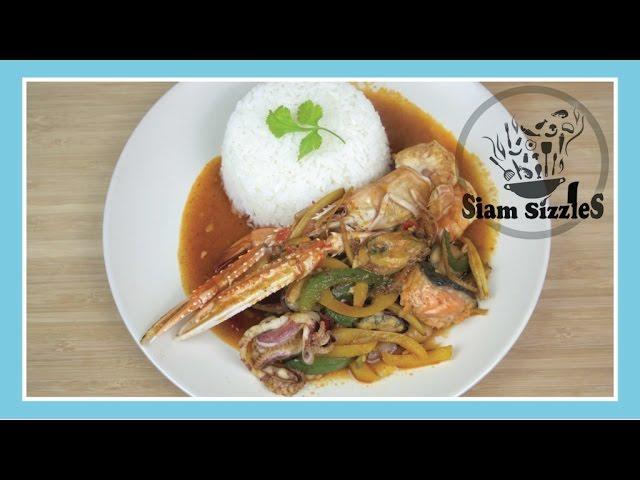 Spicy Seafood Stir Fry Recipe (Pad Cha)