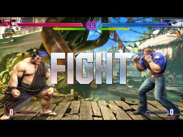 Street Fighter 6  Hikaru (Rank #1 E.Honda) Vs Higuchi (Rank #2 Guile) SF6 High Level Gmaeplay!