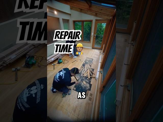 Repair time‍️#flooringexperts #contractor #repairs #homeimprovement #woodworking #construction