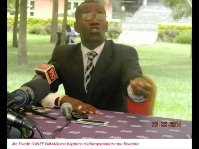 Evode Uwizeyimana aranenga FPR nk'agatsiko k'amabandi kitwaje intwaro!