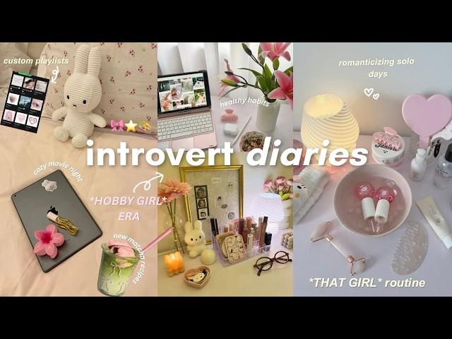 cozy introvert vlog *HOBBY GIRL ERA*, romanticizing life, self care, getting back on track