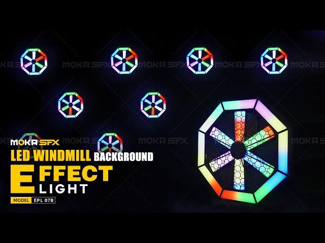 MOKA SFX LED RGB Windmill Background DJ Stage Effect Light