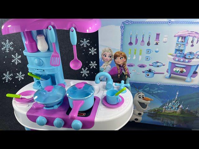 41 Minutes Satisfying with Unboxing Frozen Elsa Kitchen Playset, Disney Toys Collection | ASMR