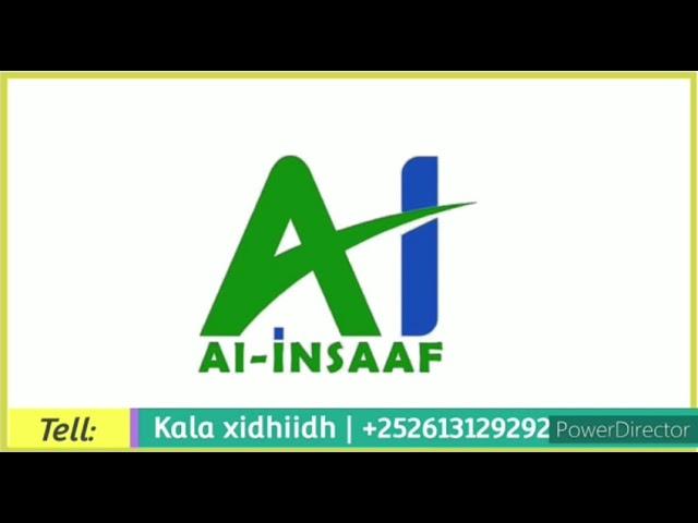 mac hadka  al insaaf wuxuu bilaabaaya koorso 3 maado ah . ENGLISH ' CARABI IYO NAXWAHA +252613129292