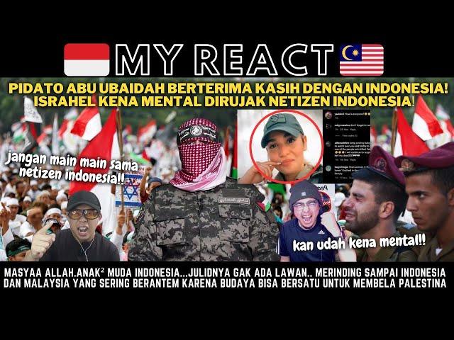 MASYAALLAH ABU UBAIDAH BERTERIMA KASIH KEPADA NETIZEN INDONESIA! MENTAL KOYAK IDF I5R34L