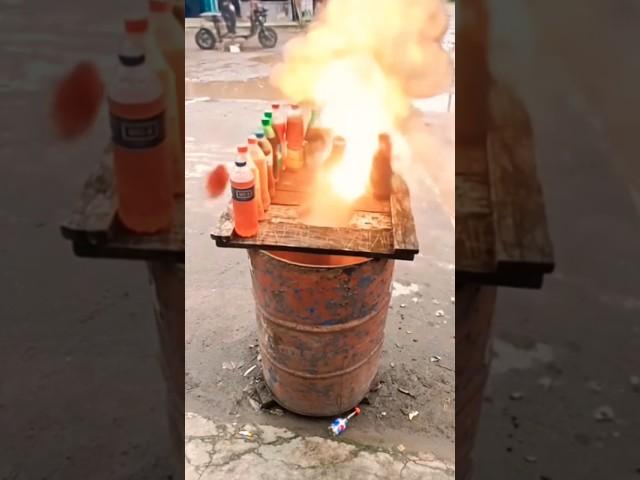 Oil bottle blast #fireblast #aishorts #stshortsviral