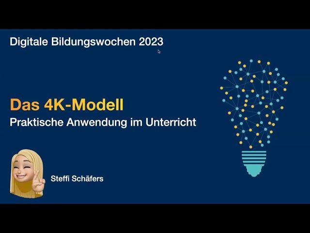 Das 4K-Modell - Praktische Anwendung im digitalen Unterricht