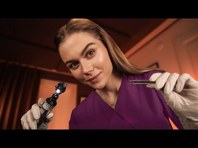 ASMR Doctor Lizi Home Visit for Ear Cleaning and Hearing Test.  Medical RP, Personal Attention